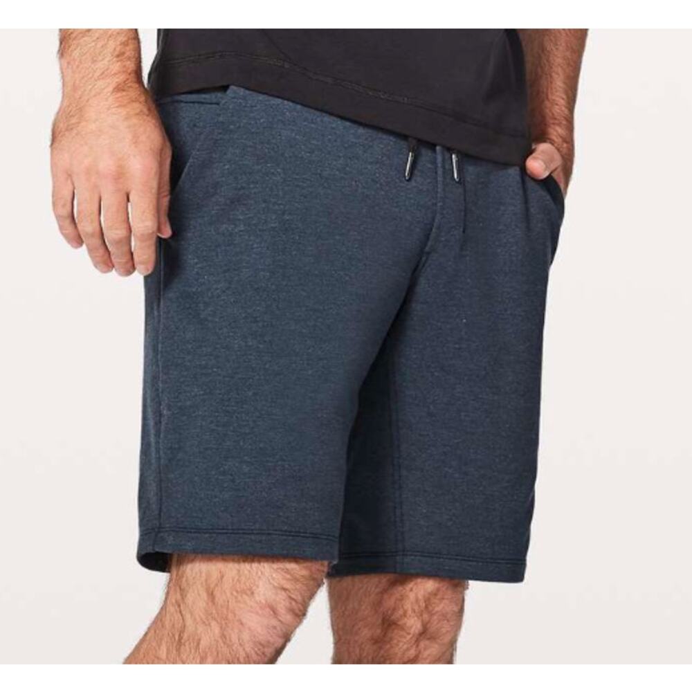 421 - LULULEMON City Sweat Short *9.5" Heathered True Navy Sz M